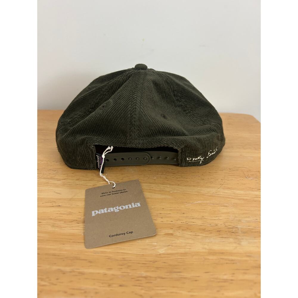 Patagonia Corduroy Cap Earth Currents Patch Pine Needle NWT - Picture 3 of 6